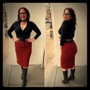 Vintage pin up plaid skirt